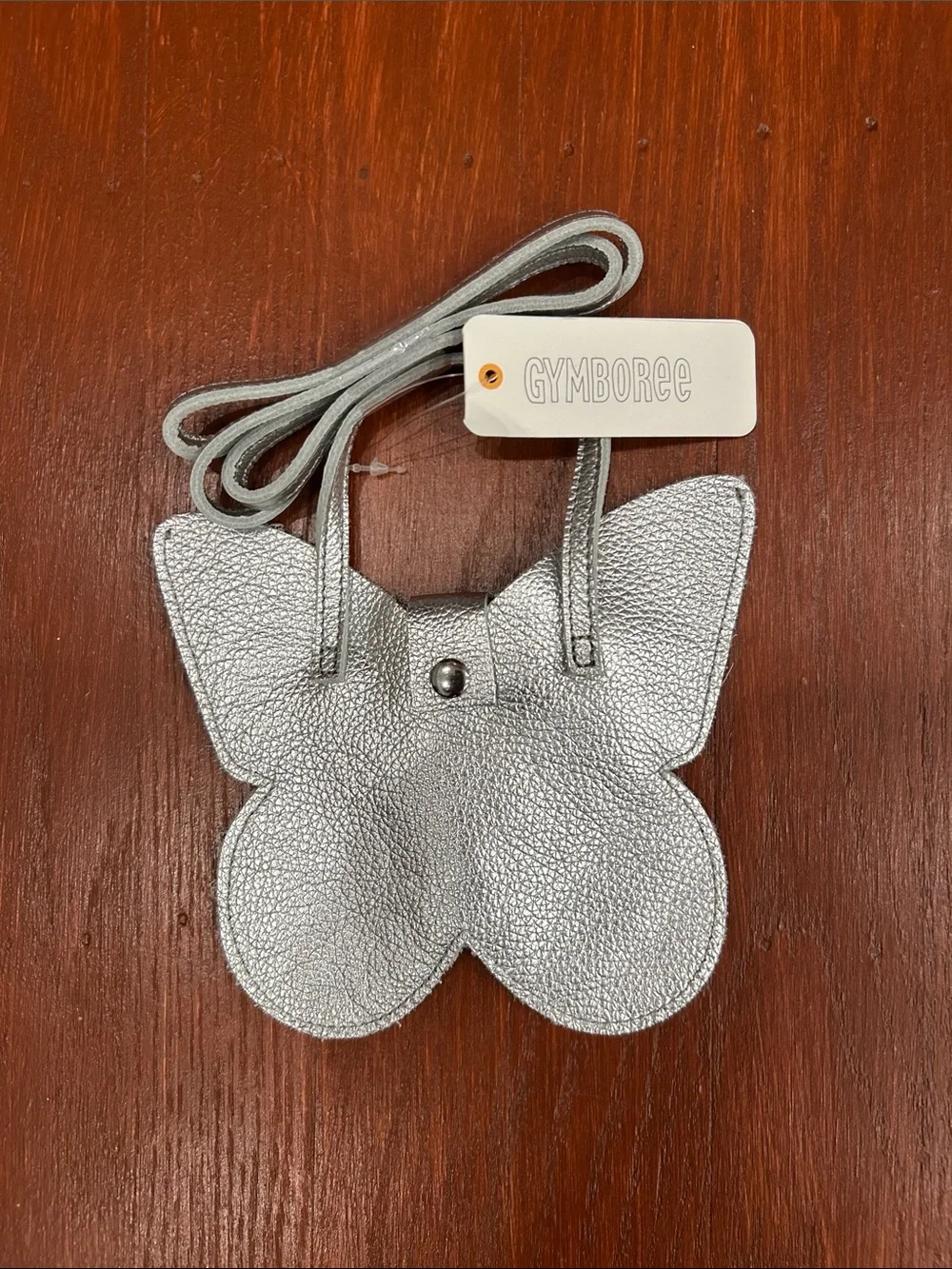 Gymboree Silver Butterfly Crossbody Bag for Kids
